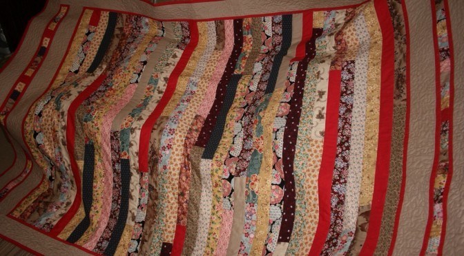 Japanese Inspired Strip Quilt