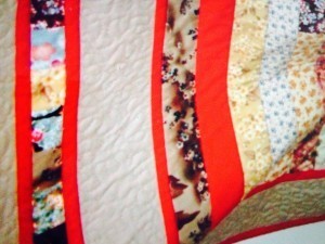 Japanese Inspired Strip Quilt susies=scraps.com