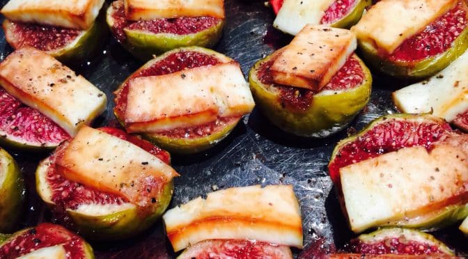 What’s Cooking? … Baked Figs with Haloumi