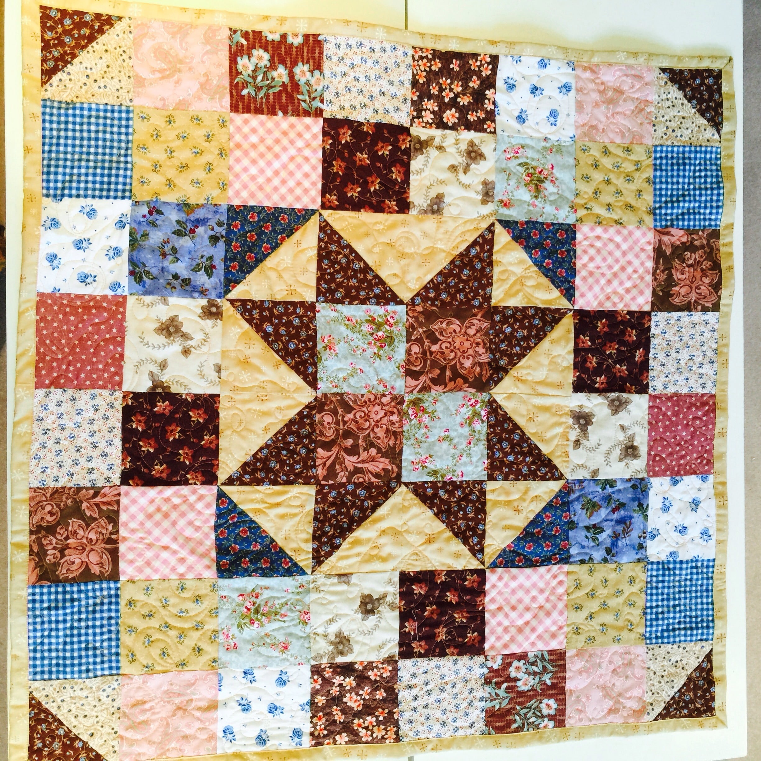  Star Baby Quilt Susies scraps