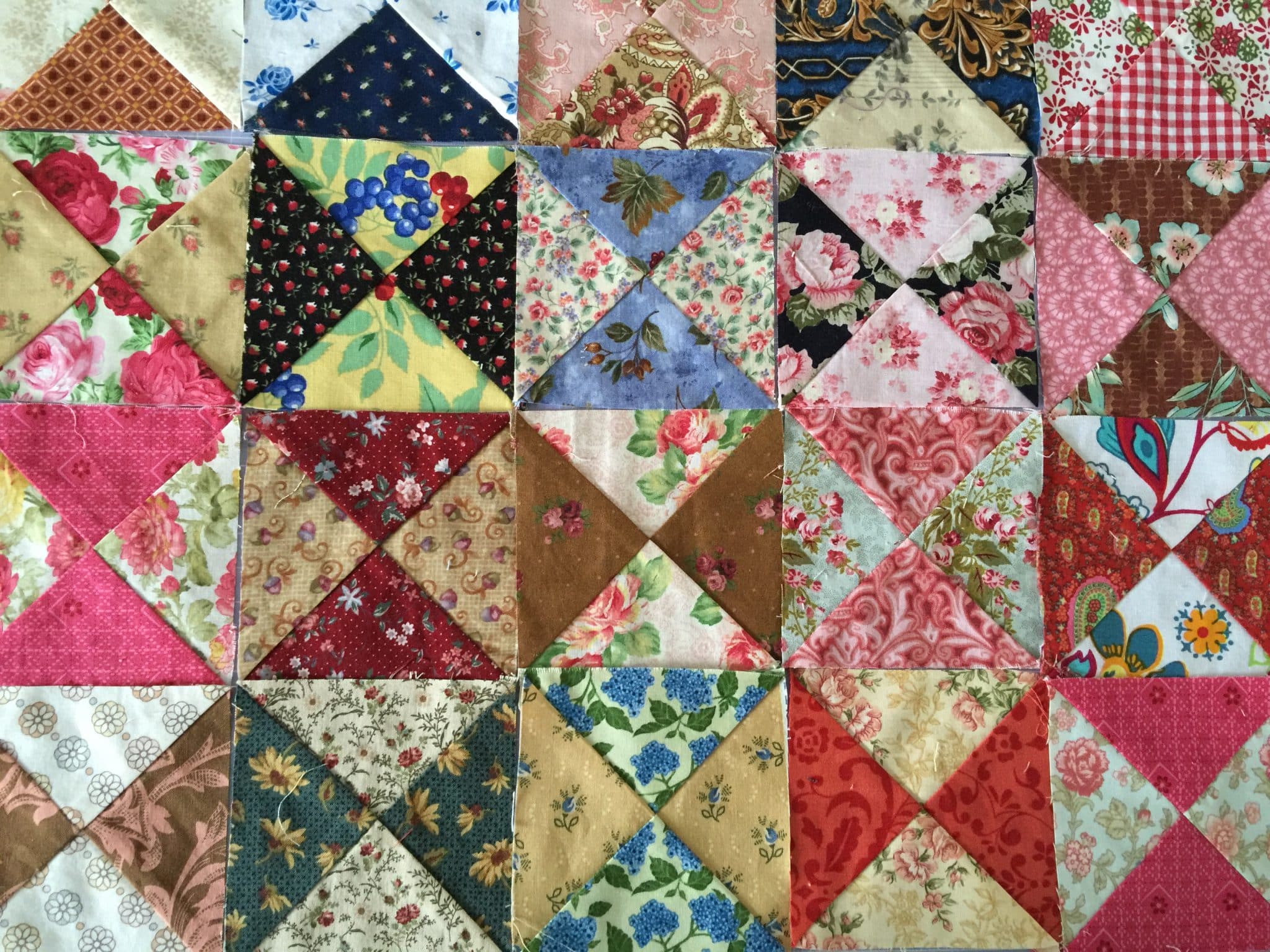 Antique Hour Glass Blocks Tutorial