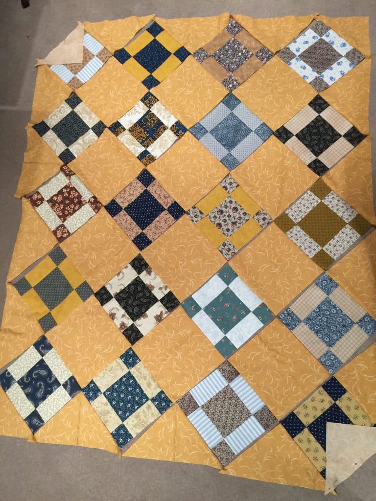 Uneven Nine Patch Quilt Pattern