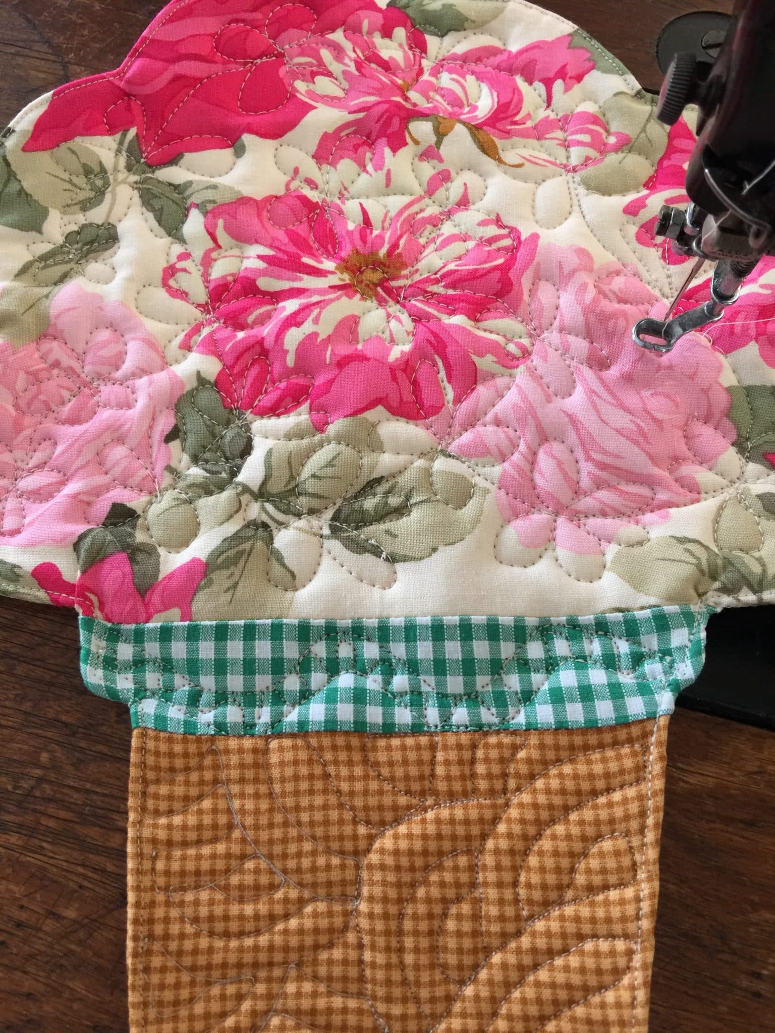 PotHolders Quilted Flower Pots