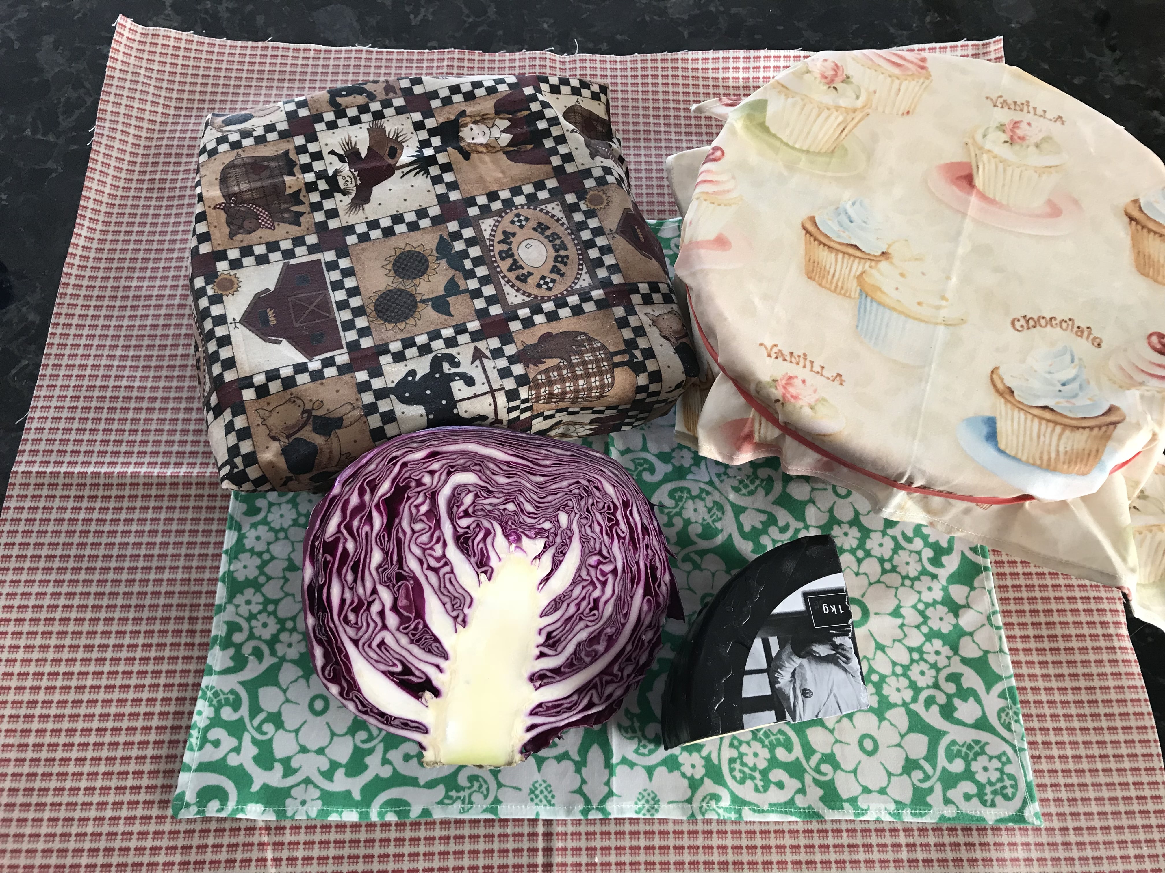 Waxed Cotton Reuseable Food Wraps