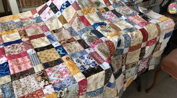 Antique One Patch Quilt aka Disappearing Nine Patch