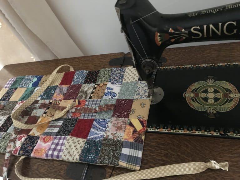 Quilted Scrap Fabric Book Cover Tutorial