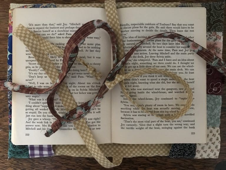 Quilted Scrap Fabric Book Cover Tutorial