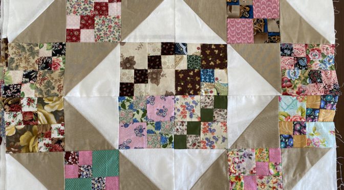 New Scrappy Double Four In Nine Patch Jacobs Ladder Quilt Block Variation Part 2