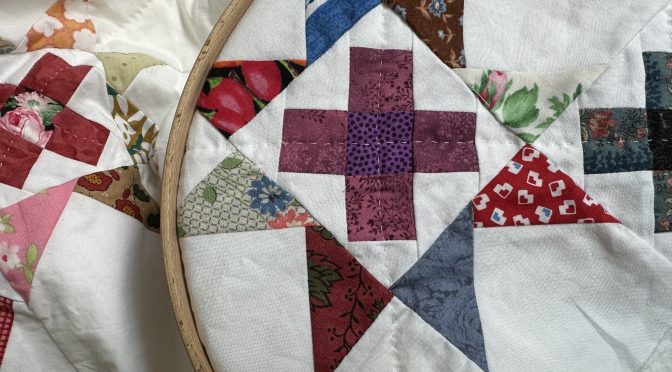 Hand Quilting Great Granny Stars With Lessons in Straight Line Quilting
