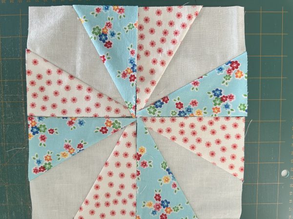 Crazy Little Triangles Block susies-scraps.com